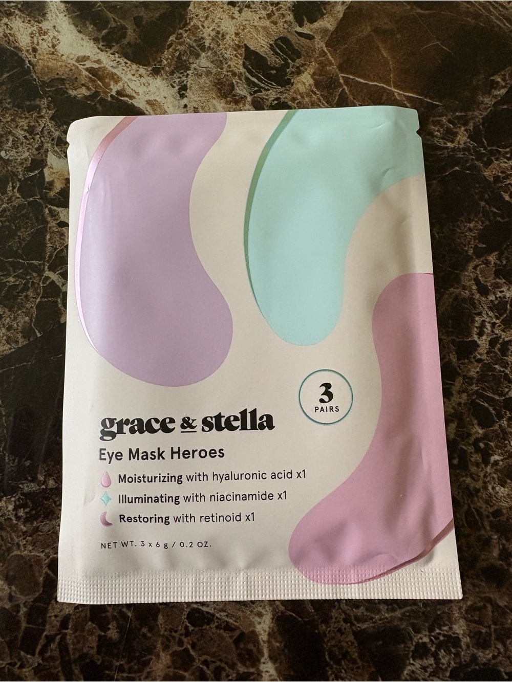 grace & stella Eye Mask Heroes - 3 Pairs - Unopened